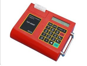 English menu Portabel ultrasonik flow meter dengan 3AAA Ni-H baterai